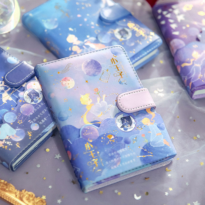扶柚 a6pu磁扣本 小王子 创意彩页梦幻精美手帐学生文艺笔记本子