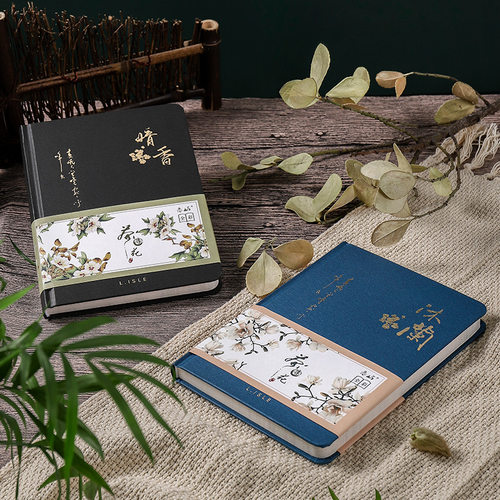 包邮古风梦寻创意精装日记本彩页