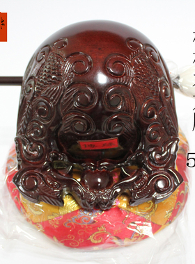 法器博缘木鱼工厂店楠木实木5-7英寸双龙精雕稀缺版赠垫子锤