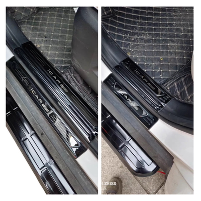 26款奇瑞icarv23门槛条迎宾踏板ICARV23s不锈钢改装踏板后饰条