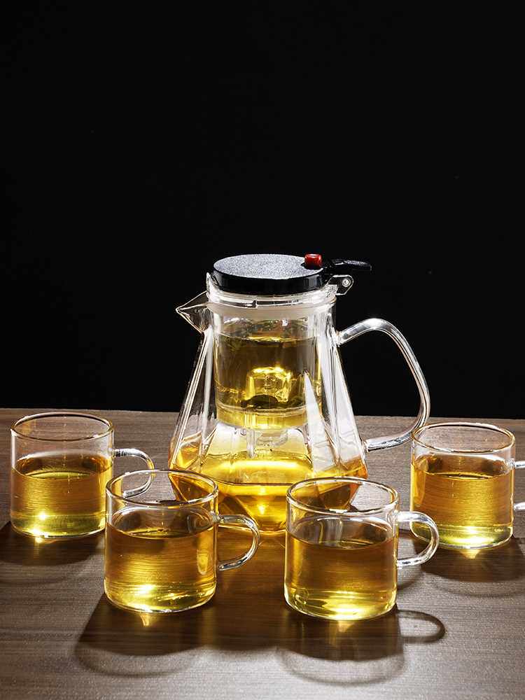 飘逸杯泡茶壶神器沏茶杯办公室玻璃茶具耐高温冲茶器家用过滤茶壶