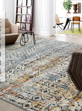 土耳其进口北欧现代美式轻奢家用书房卧室客厅地毯沙发床边茶几垫