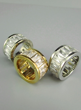 女铜欧美外贸锆石水晶戒指指环