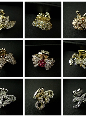 时尚流行首饰饰品微镶锆石可爱迷你小发抓发夹发饰头饰 181104