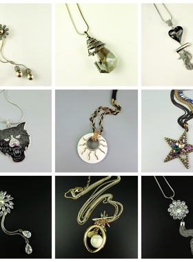 水钻水晶锆石长款女士项链毛衣链