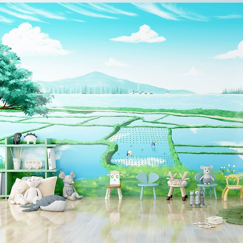 Мультяшные окрашенные обои, коллекция 2023, делается под заказ