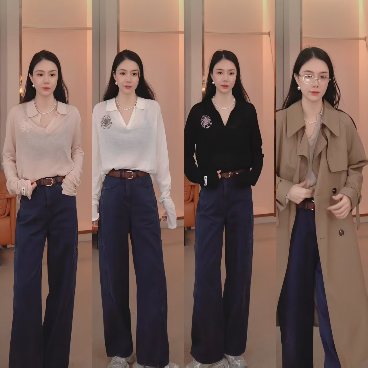 【柒柒Moon直播间】真正的百搭神裤 柒柒日常搭配图