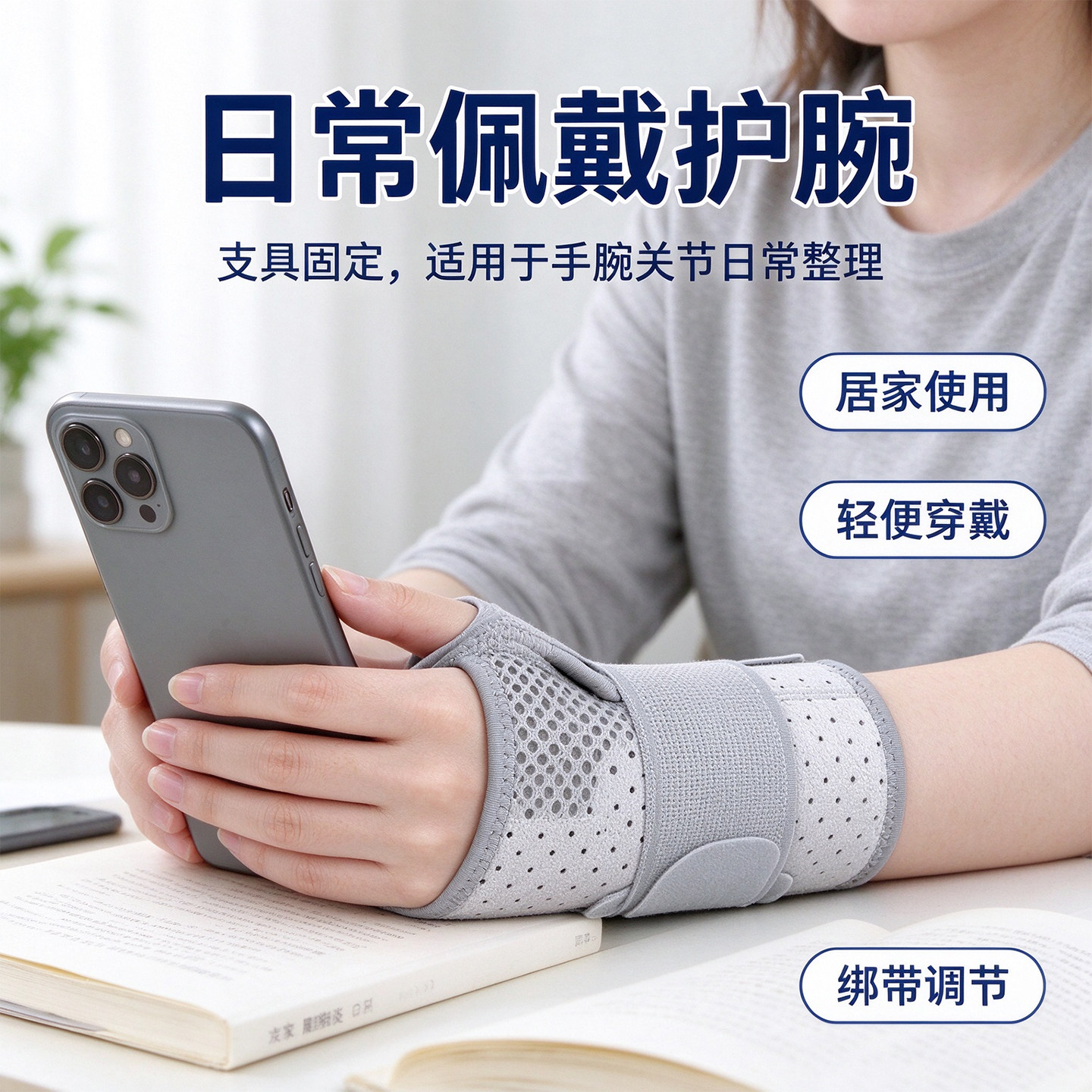 腱鞘关节固定护腕钢板款