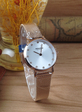 KINGTIS/精铁时手表 正品石英女表 超薄女士K4041L.RW情侣表4041