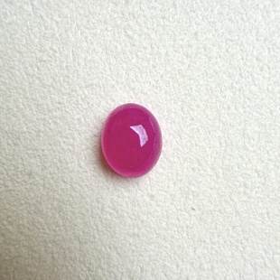 无烧红宝石裸石4.17ct天然玫红戒指蛋面7.9 9.76mm素面吊坠手饰