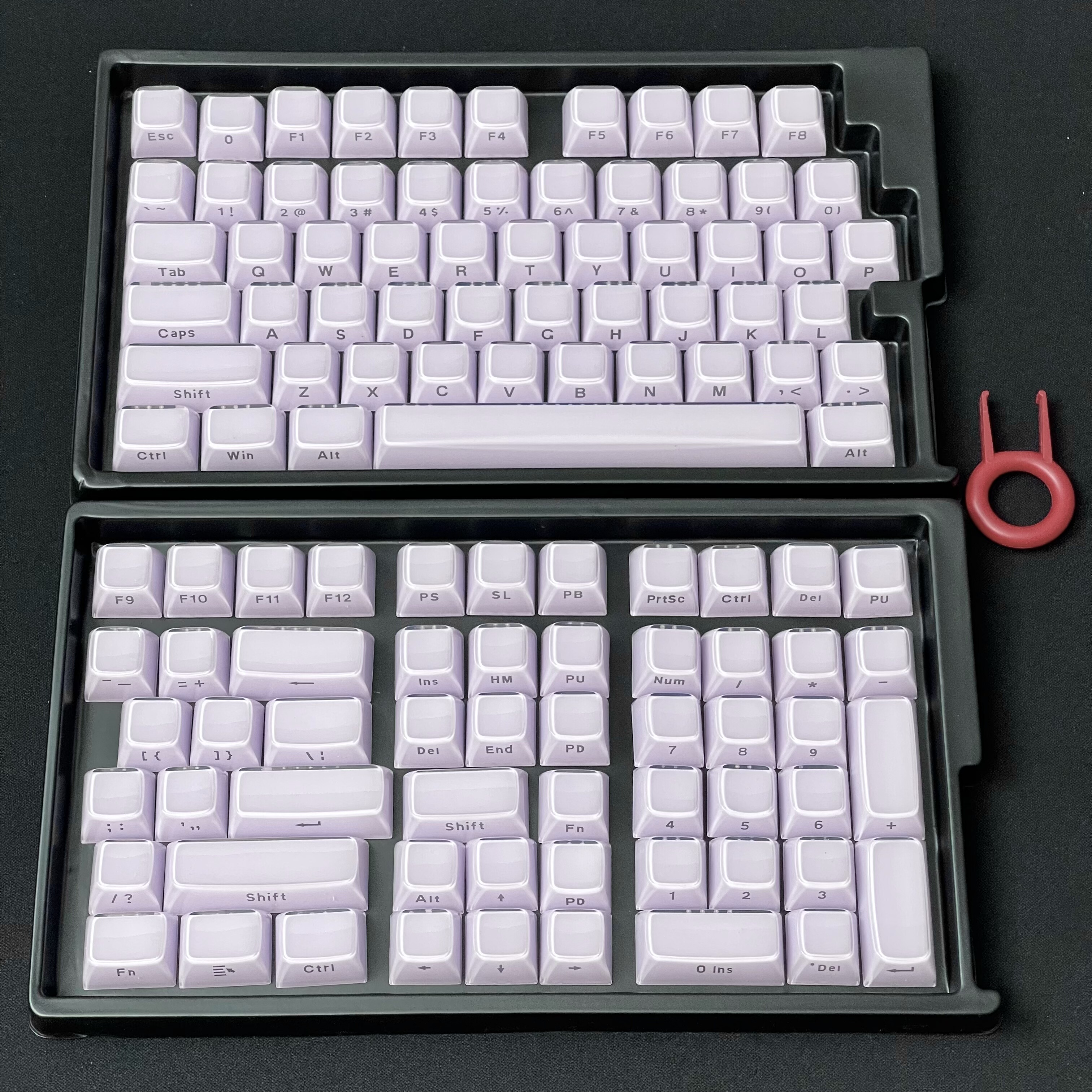 XVX水晶果冻侧刻键帽 113配列60he键帽80he键帽 二次成型PC键帽