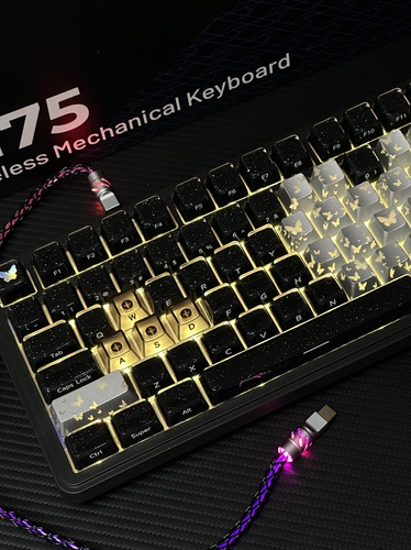 xvx星辰水晶果冻键帽适配wooting迈从Ace60美加狮前行者X87 ev63