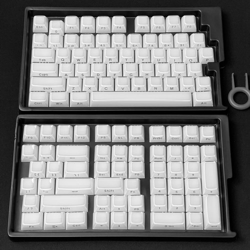 水晶果冻 wooting满改键帽魔浪二色成型PC水晶侧刻OEM高度键帽