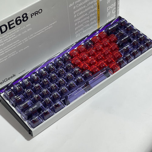 XVX果冻侧刻键帽 键帽60he键帽80he键帽made68小蜜蜂通用键帽