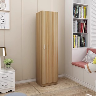实木单门衣柜40cm阳台宿舍窄柜儿童储物简约经济型木质收纳柜