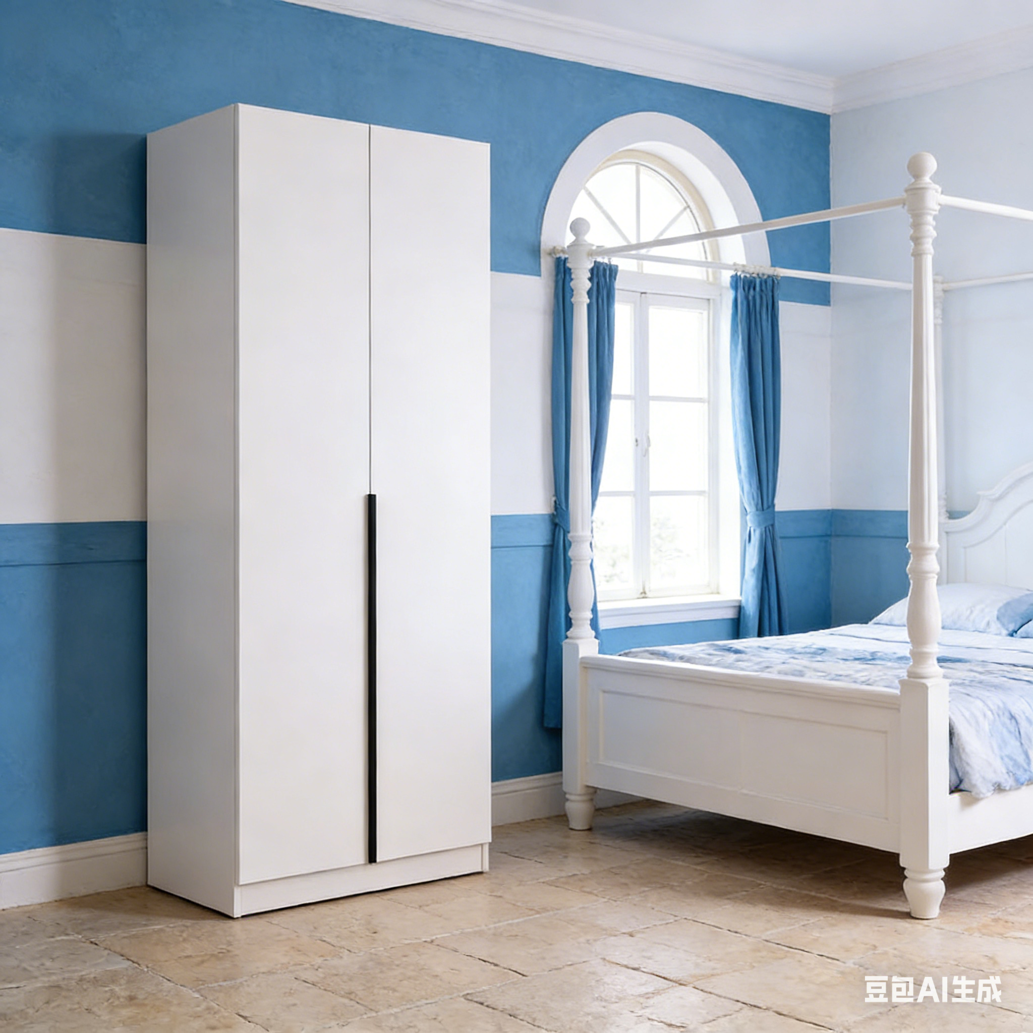 简易衣柜双门衣橱简易组装经济家用卧室收纳耐用环保阳台储物立柜