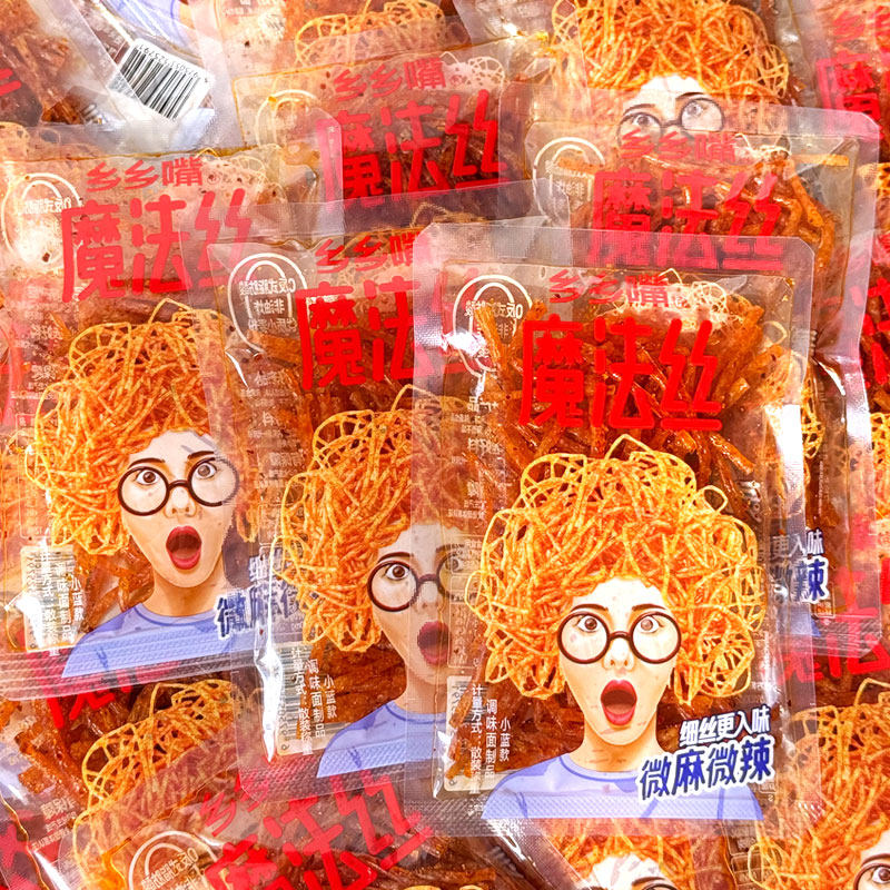 乡乡嘴魔法丝5斤1斤小包装整箱辣条儿时经典解馋零食休闲麻辣小吃