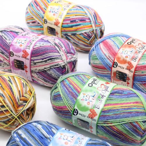 Opal Meisterwerke匠心系列羊毛袜子线手工编织段染手编玩偶线diy