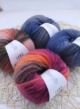 Anne毛线R瑞士 lang cashmere light color 段染羊绒25g85米