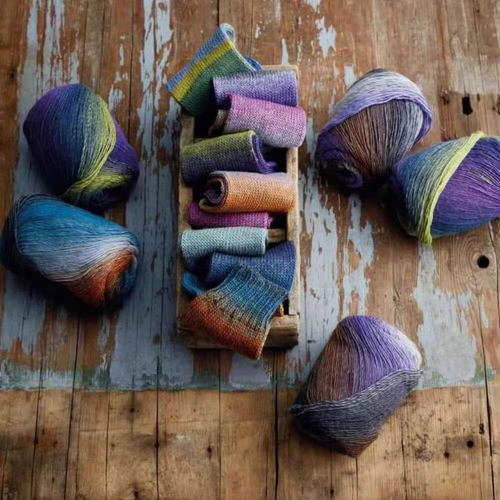 德国Regia virtuoso段染羊毛线手工编织袜子线中粗手编棒针毛衣线