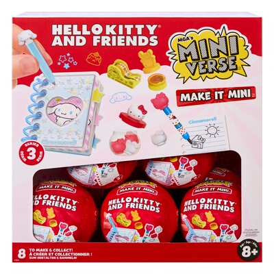 Miniverse掌上宇宙工坊三丽鸥系列3迷你微缩场景DIY文具模型盲球