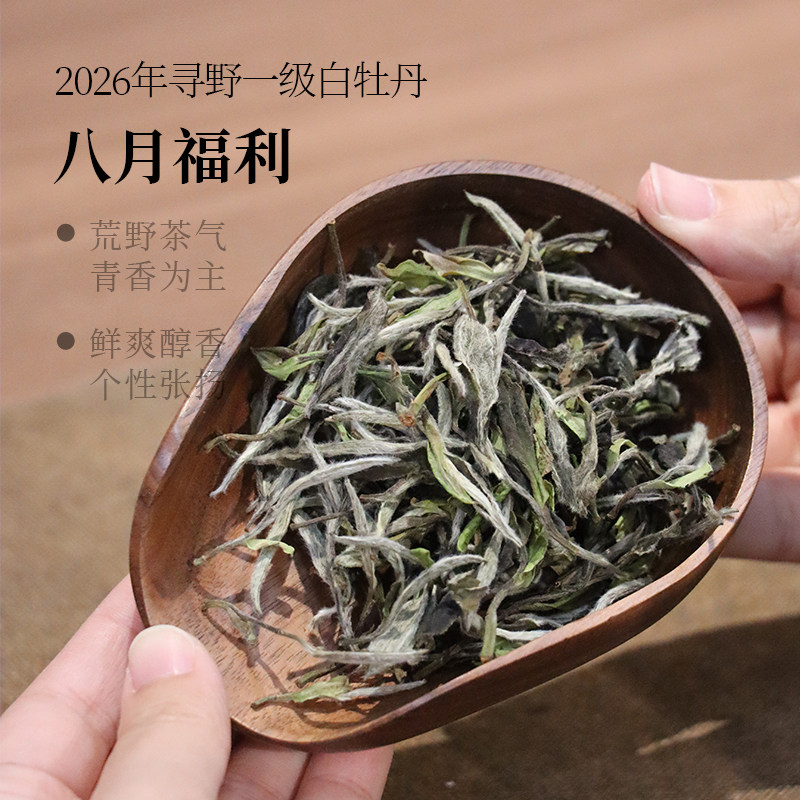 【八月福利】2026寻野一级牡丹25克 荒野白茶 限购两份 福鼎白茶图片
