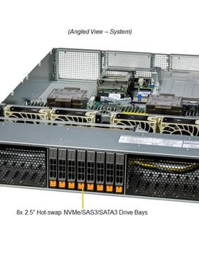 超微SYS-221H-TN24R 四代 xeon8475B 8462Y+ 2u服务器准系统 整机