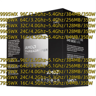 AMD撕裂者9995/9975/9965/9955/7985/7965/7995/7945/7975WX盒装