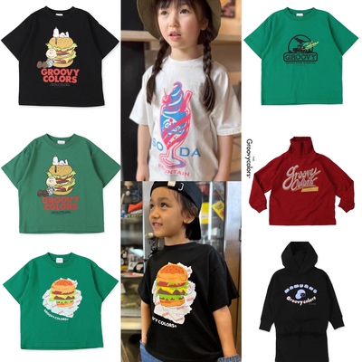 【实体清仓】Rolling Groovycolors男女童短袖T恤上衣儿童连帽