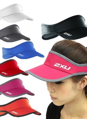 23春夏季款 澳洲2XU Run Visor中性 快干空顶跑步帽 无顶帽空心帽