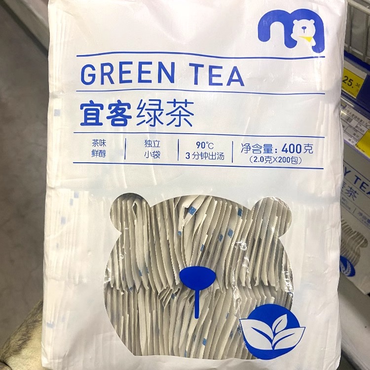 AKA宜客绿茶袋泡茶茶包400g