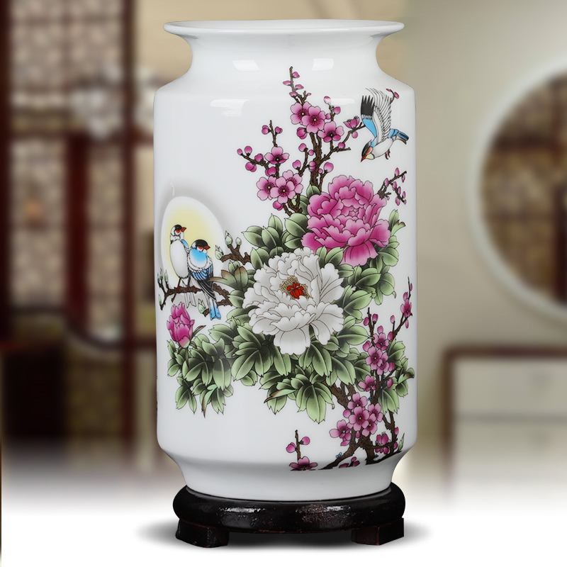 家装富贵竹白色小瓷品书房花瓶