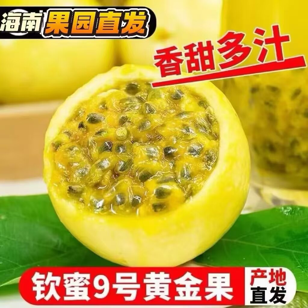 海南钦蜜9号黄金百香果果肉饱满