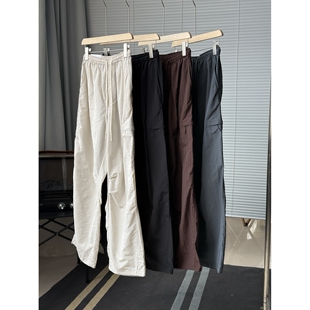 伞兵裤 日系宽松工装 裤 女 脚口可调节483001 廓形直筒防晒休闲裤