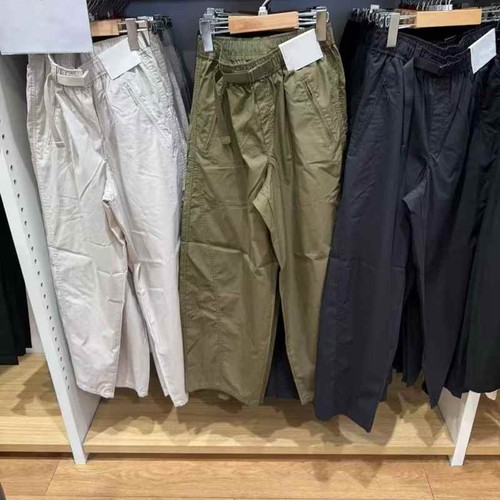 春夏款阔腿女裤宽松休闲百搭工装直筒弯刀镰刀裤廓形长裤481028