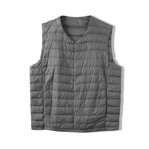 秋冬男女款轻薄羽绒马甲简约百搭内搭白鸭绒保暖无袖背心472799