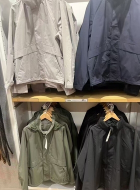 日单男装女装防风立领茄克春季外套夹克户外休闲连帽外套475038