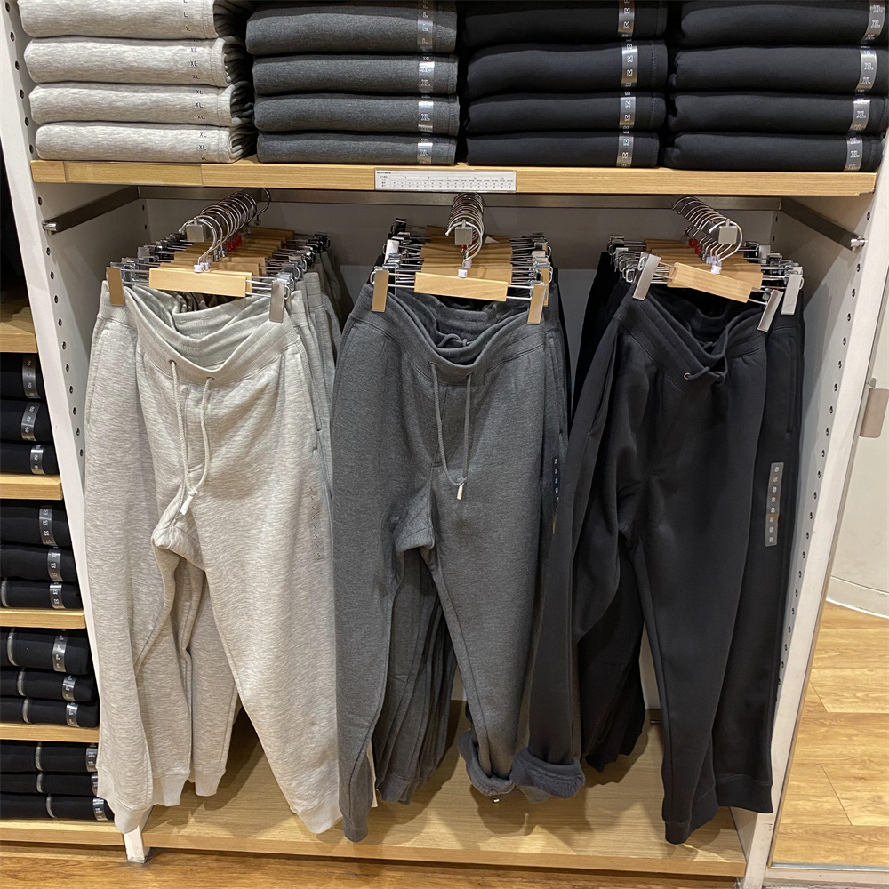 仿羊羔绒内里！秋冬情侣款加绒加厚运动休闲裤卫裤463344