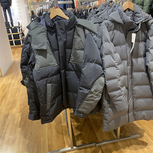 日系男女秋冬 宽松羽绒连帽外套445767 Jil设计设合作款