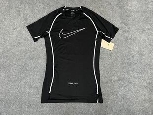 Nike PRO 男子大LOGO健身训练弹力速干运动紧身衣DD1993 011 耐克