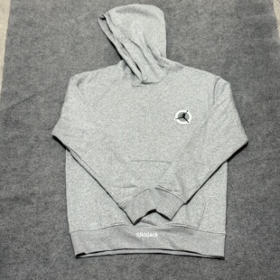 AIR JORDAN 男运动休闲印花logo加绒保暖套头连帽卫衣 DV7593-091