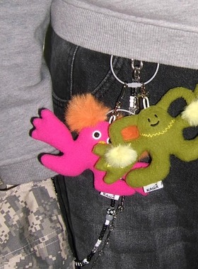 官方正品KAGA【Mood angel】礼物玩偶包毛绒挂件节日钥匙扣元旦