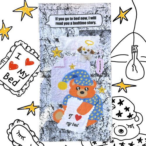 官方正品KAGA【I Love my bed】户外运动百搭无缝弹力头巾