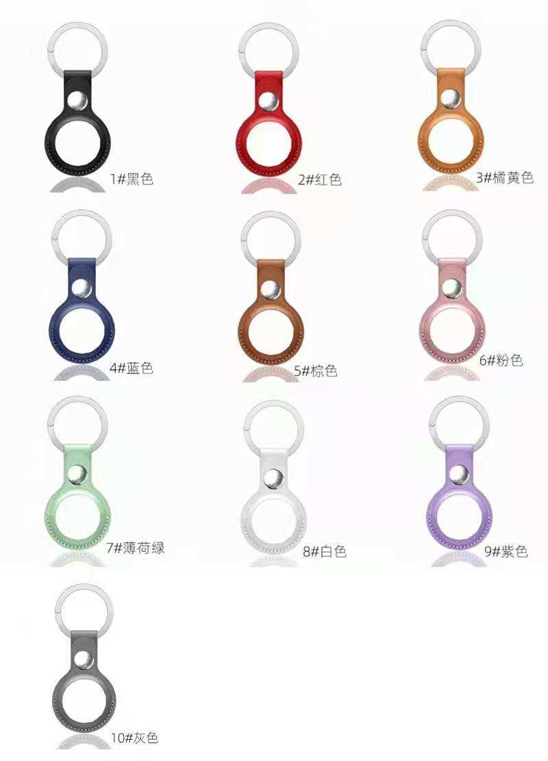 APPLE AIRTAG 로케이터 세트에 적합 애완 동물 분실 방지 장치 보호 커버 가죽 케이스 AIRTAGS 노인 추적기