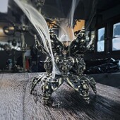 主师出品原创文玩永僧莲花骨倒流香炉黄铜 茶室琴房茶宠黑魂 线香