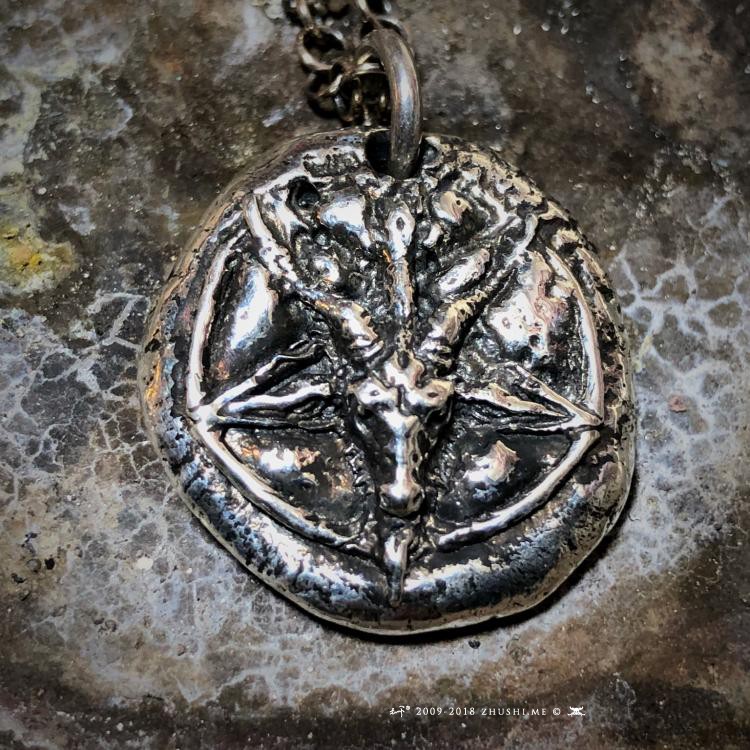 恶魔吊坠主师纯银情侣