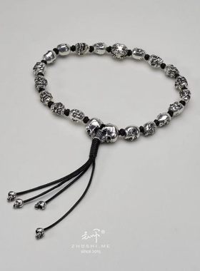 主师情侣925银暗黑骷髅