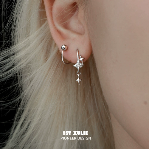 Серьги, клипсы, серебро 925 пробы, изысканный стиль