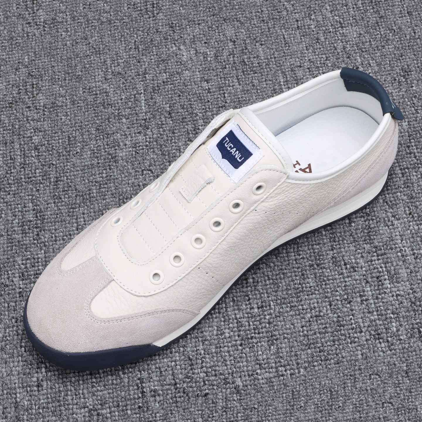 秋季轻便休闲鞋男日常软底舒适百搭真皮小白鞋懒人一脚蹬乐福鞋子,流行男鞋,休闲板鞋,淘宝优惠券,粉丝福利购,淘宝优惠卷