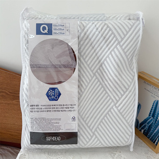 1.8m可水洗 冷感空调双人床盖软凉席子1.5 出口韩国 外贸凉感夏季